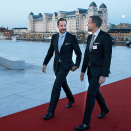 8. januar: Kronprins Haakon er til stede under NHOs årskonferanse i Operaen. Foto: Terje Pedersen / NTB scanpix